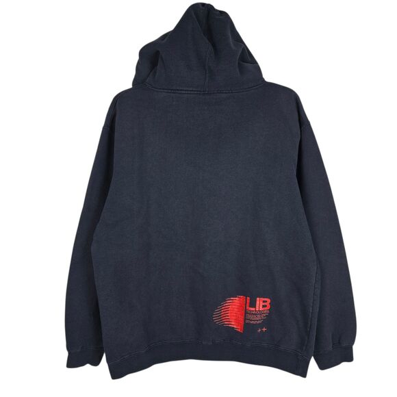 Vtg Lib Tech Skateboard Hoodie Sz S Black Streetwear Grunge Y2K Skater - Picture 4 of 9